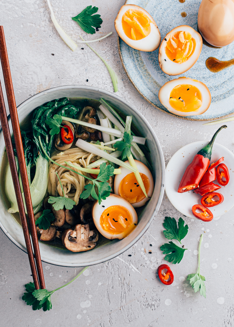 Vegetarische noedelsoep