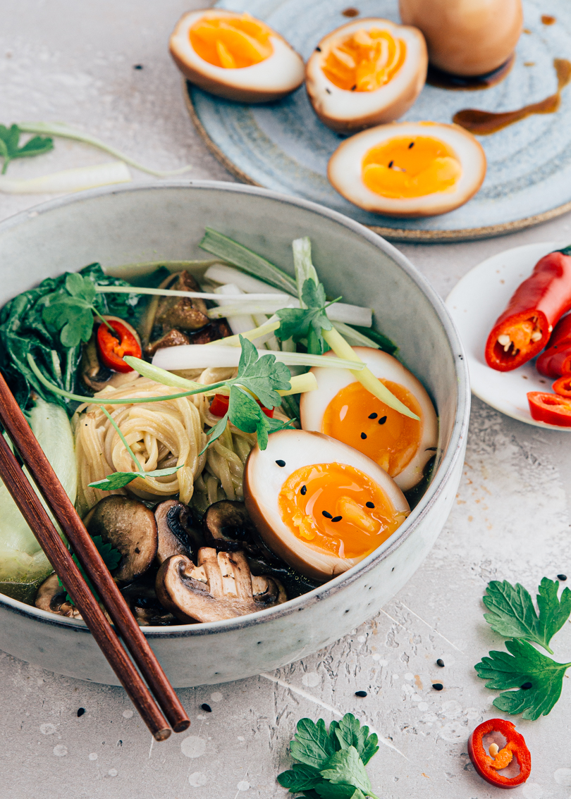 Vegetarische noedelsoep