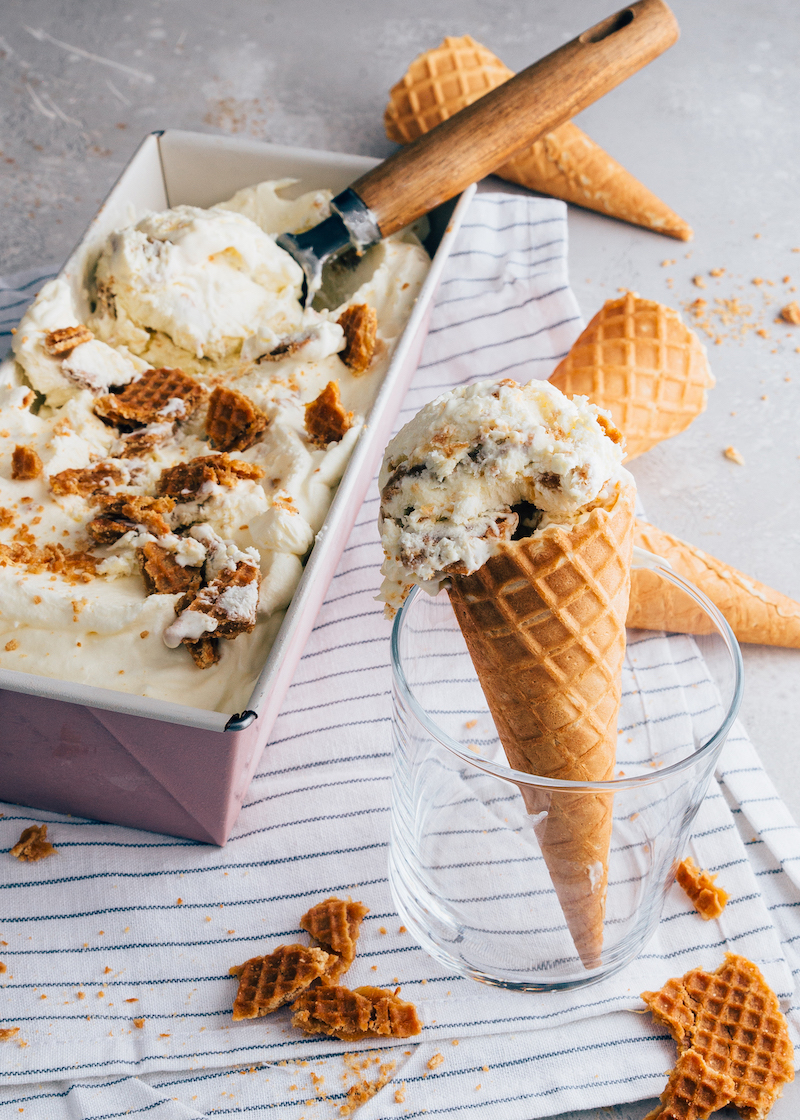 Stroopwafel ijs