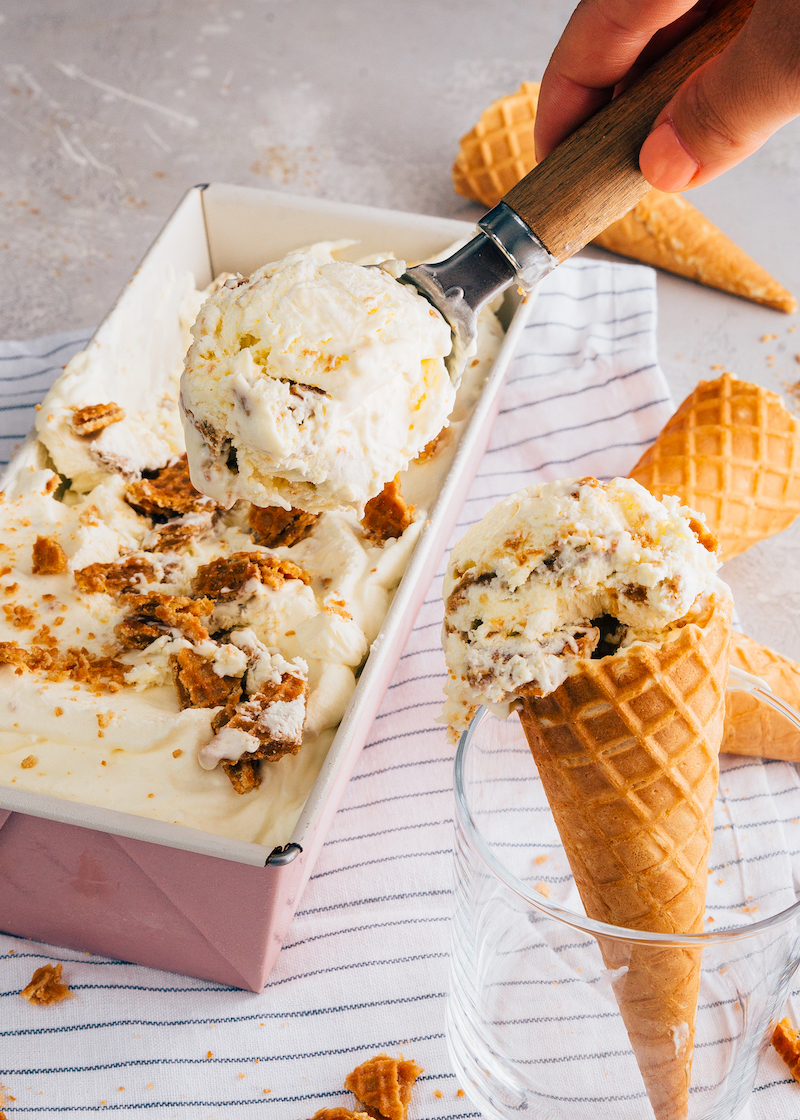 Stroopwafel ijs