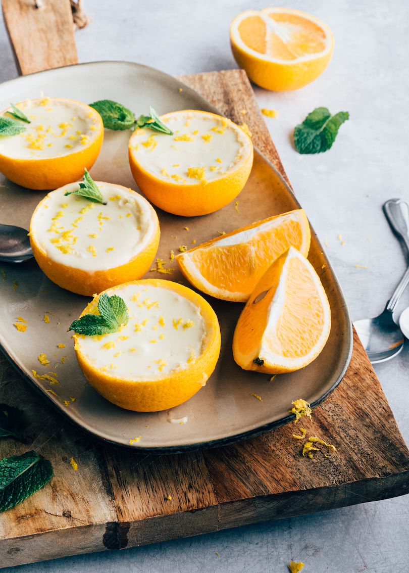 toetje met sinaasappel