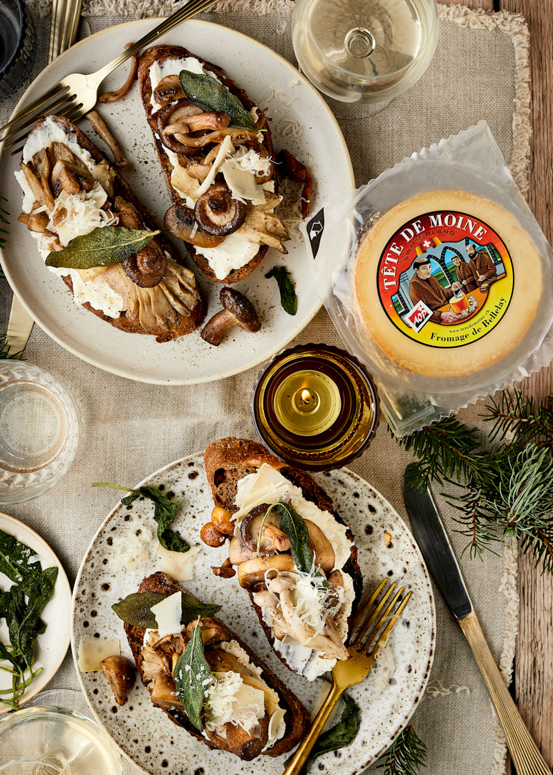 Bruschetta met paddenstoelen