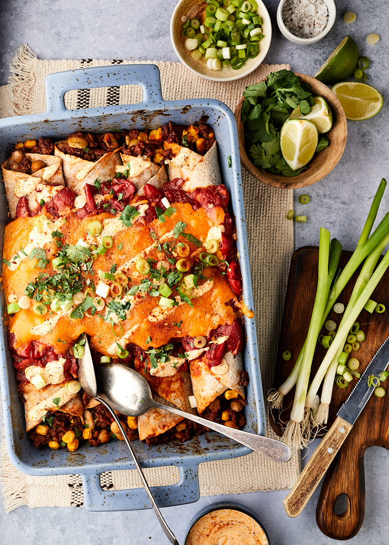 Mexicaanse wraps gehakt