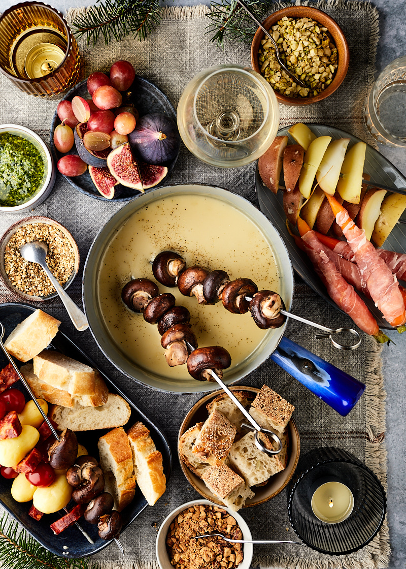 Kaasfondue dips