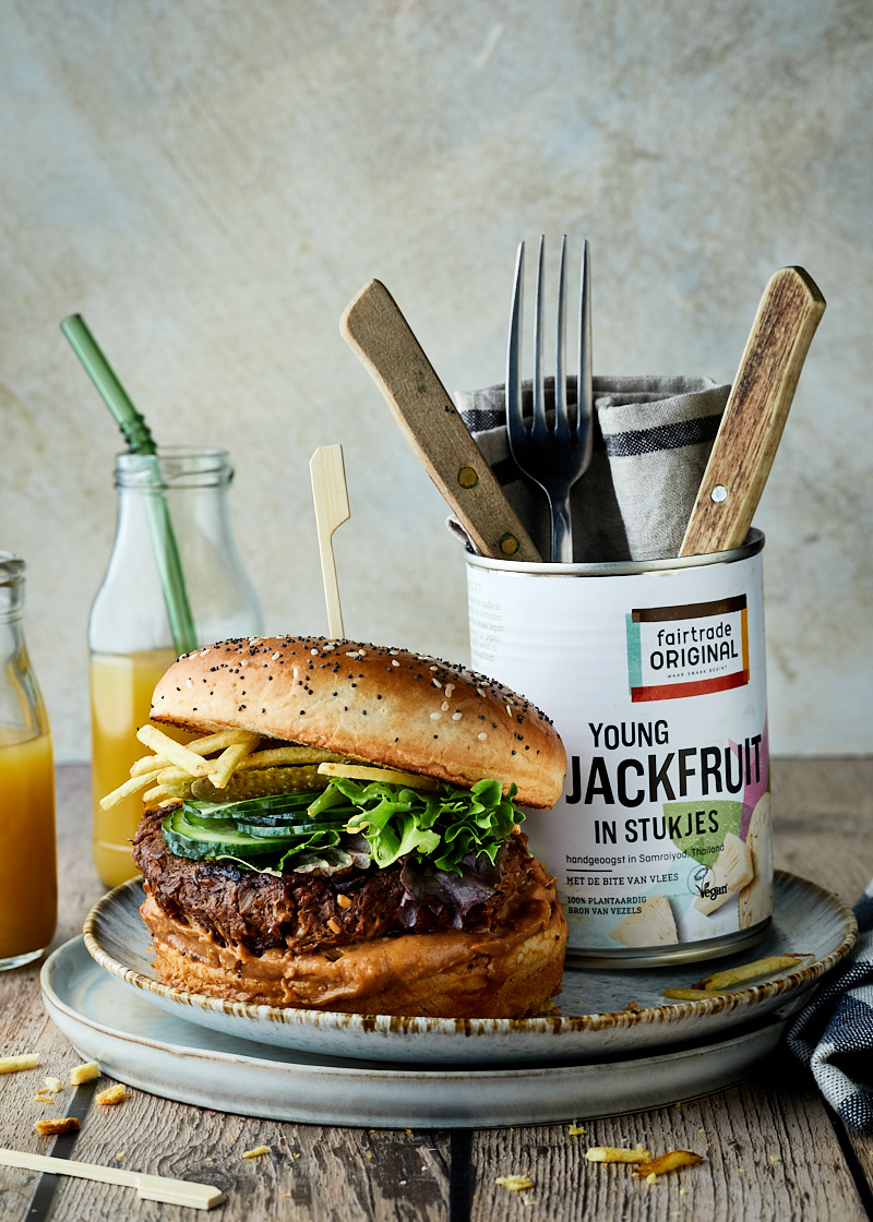 Jackfruit burger