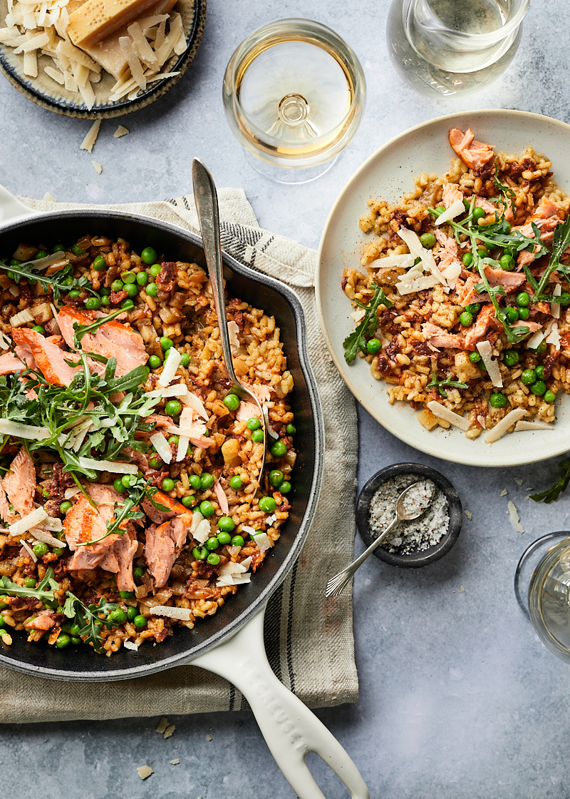 Risotto met zalm