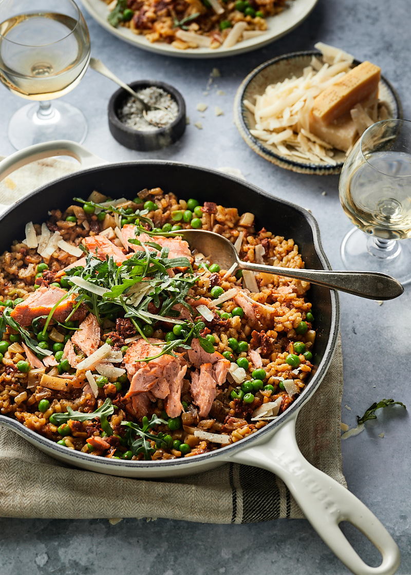 Risotto met zalm